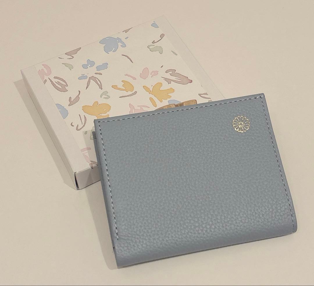 皇居限定 がま口 財布 ペールブルー 東御苑 本丸 売店購入品 皇居 限定