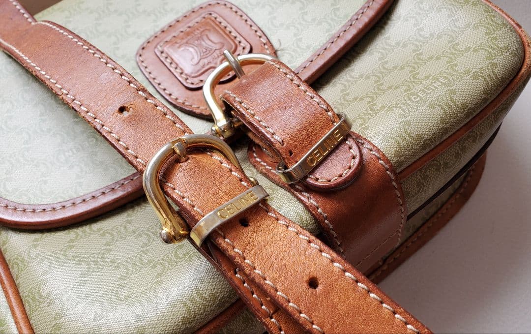 【CELINE】ショルダーバック マカダム PVC トリオンフ オールドセリーヌ