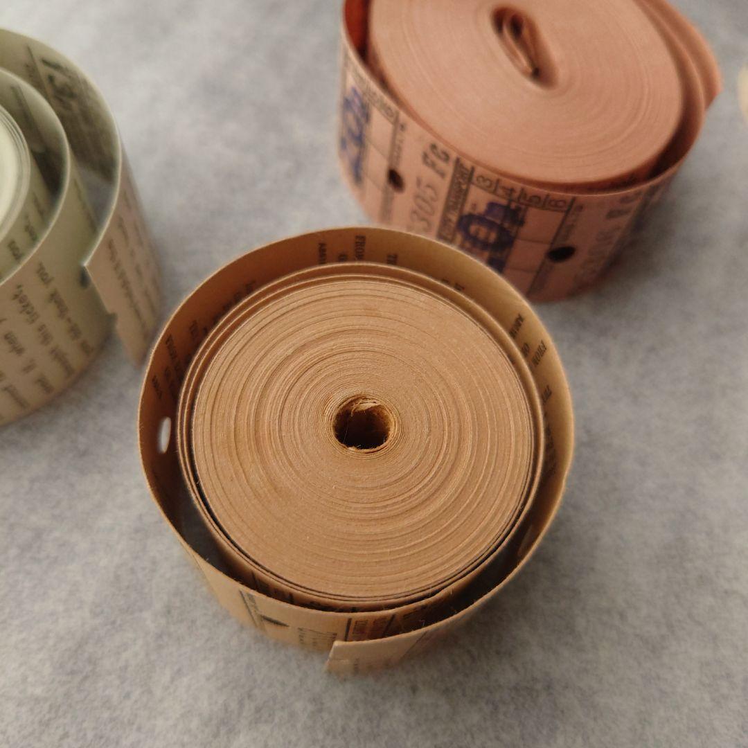 ✩レアあり✩ヴィンテージ 中古 ロールチケット×4 ジャンクジャーナル