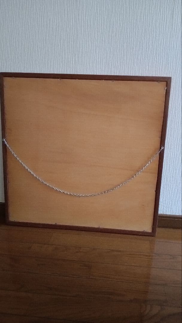 パプアニューギニア　極楽鳥とコーヒーの木　現地作家絵画