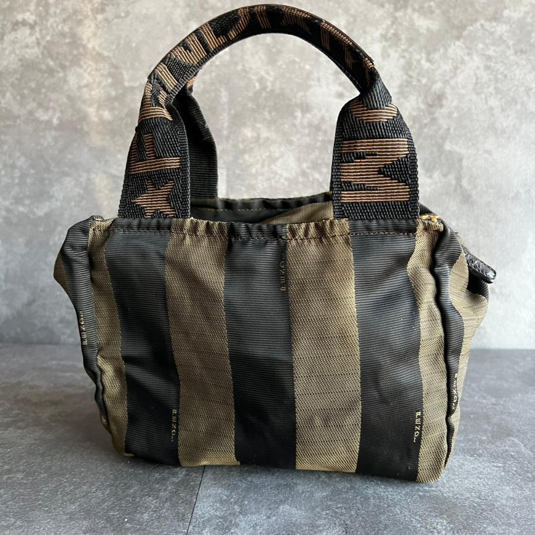 ⭐️FENDI⭐️フェンディ ペカン柄 ミニトートバッグ ハンドバッグ ブラウン