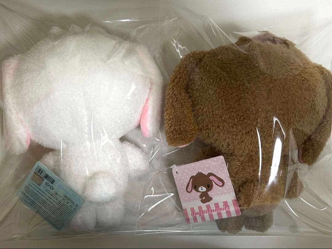 シュガーバニーズ 20cmぬいぐるみ セット しろうさ くろうさ 韓国限定
