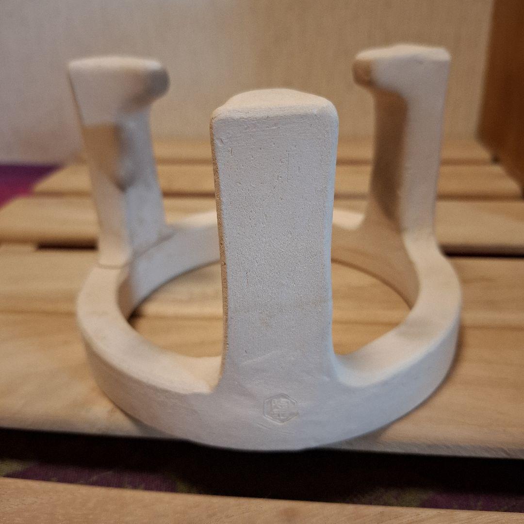 四代 高橋楽斎（造）信楽土風炉 瓶掛 釜鐶 共箱 茶道具 陶磁器 信楽焼