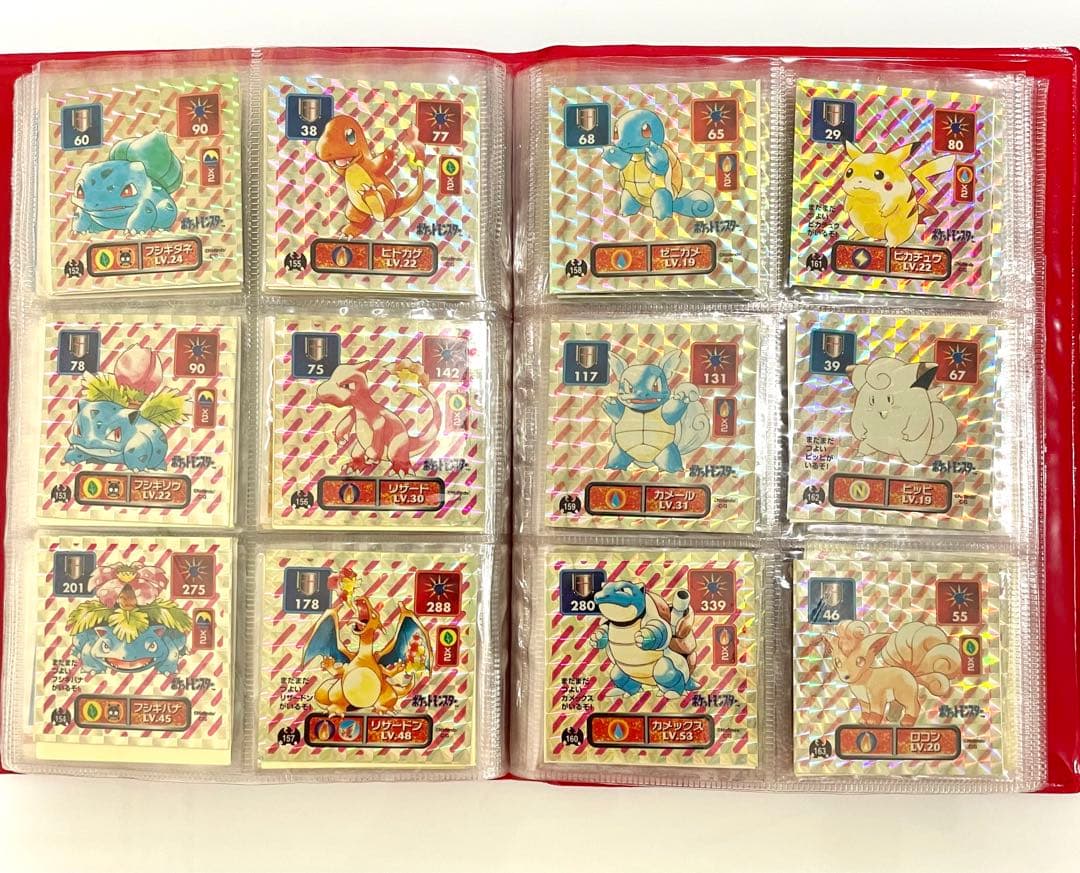 ポケモン 最強シール烈伝　フルコンプリート　初期　初代　専用アルバム付き　アマダ