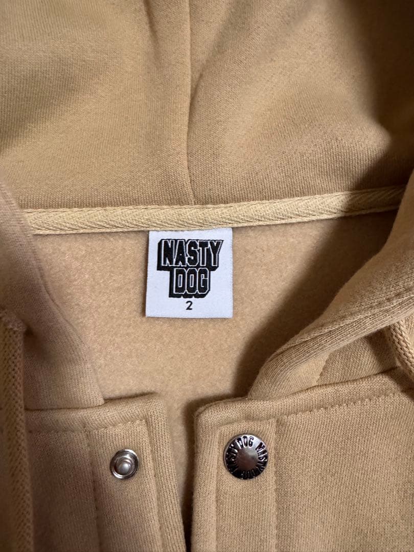 mama ナスティードッグ　jacket hoodie ベージュ　サイズ2