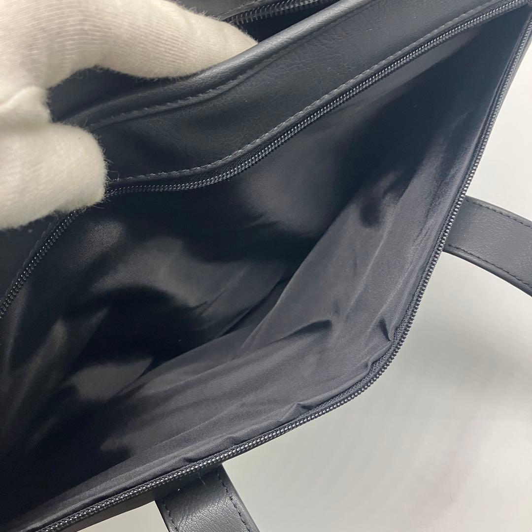 1498 極美品　ANA ビジネスバッグ　2way レザー　ブリーフケース　黒