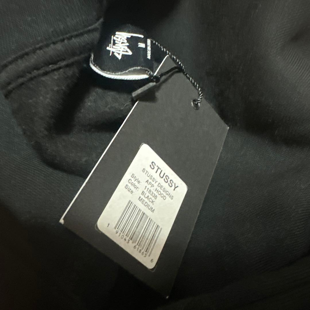 STUSSY ブラック　パーカー　正規品　レア