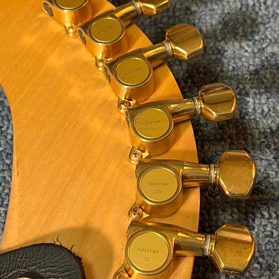 整備済】フェルナンデス ZO-3ギター イエロー ケース付き FERNANDES ZO