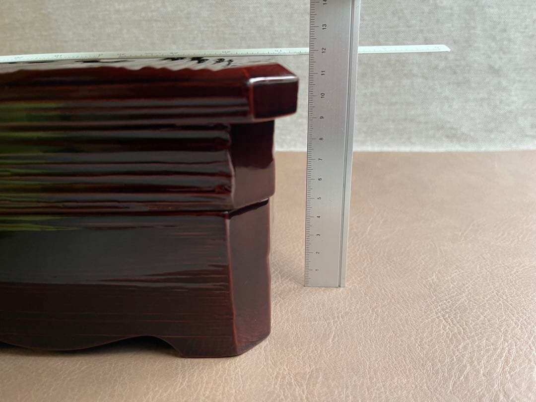 木曽　春慶塗り　お重　2段重