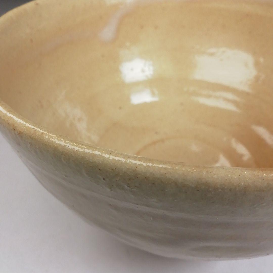 W82 茶碗 『萩焼』『城山窯 金子信彦 造』 共箱 抹茶碗 茶道具