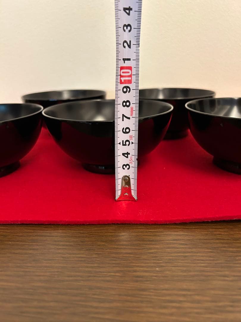 輪島塗 黒呂色蓋内銀地 紅葉蒔絵煮物椀五客