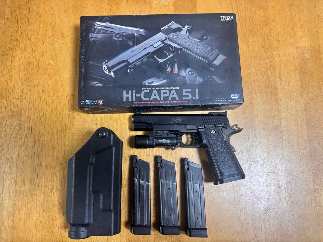 東京マルイ Hi-Capa 5.1 樹脂製　キンバースライド GUARDER 東京マルイ ハイキャパ(Hi-CAPA)5.1用 アルミカスタムスライド