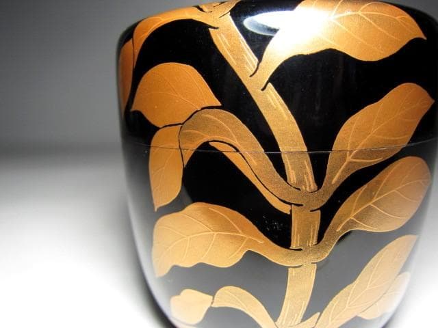 土日限定価格＞中村宗哲 鶏頭蒔絵 大棗 裏千家十五代 鵬雲斎花押 e64