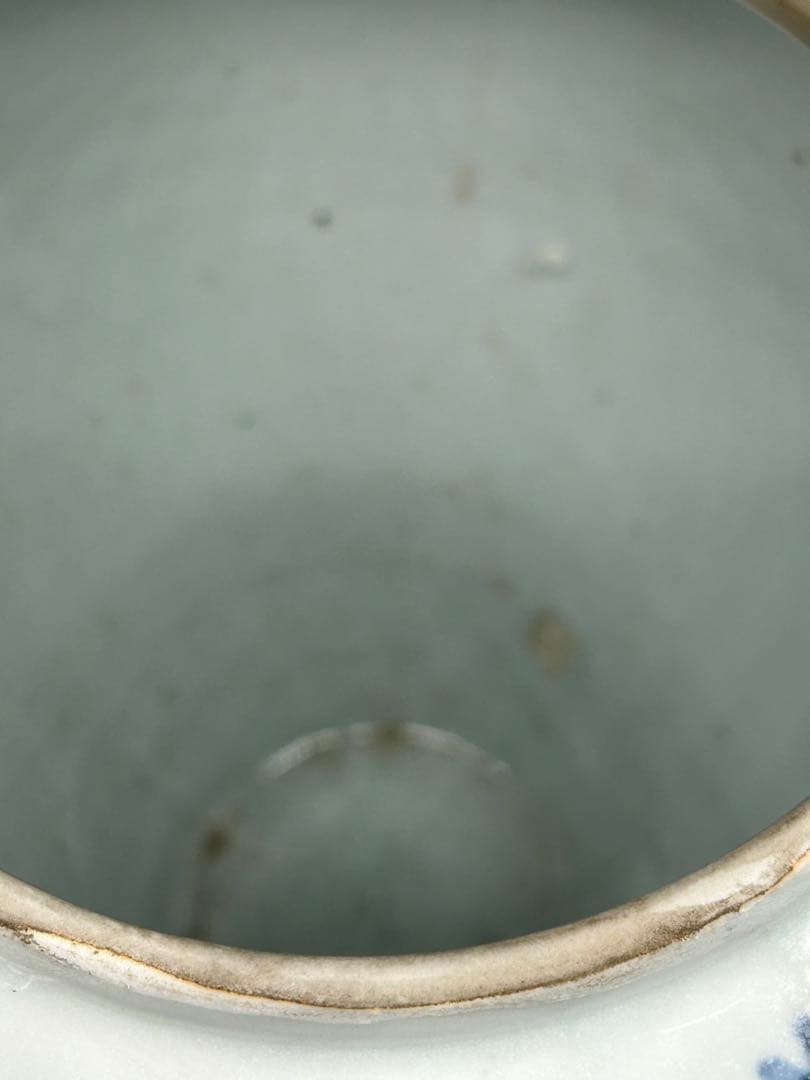 古伊万里 染付 秋草紋大壺 送料込み1114 - メルカリ