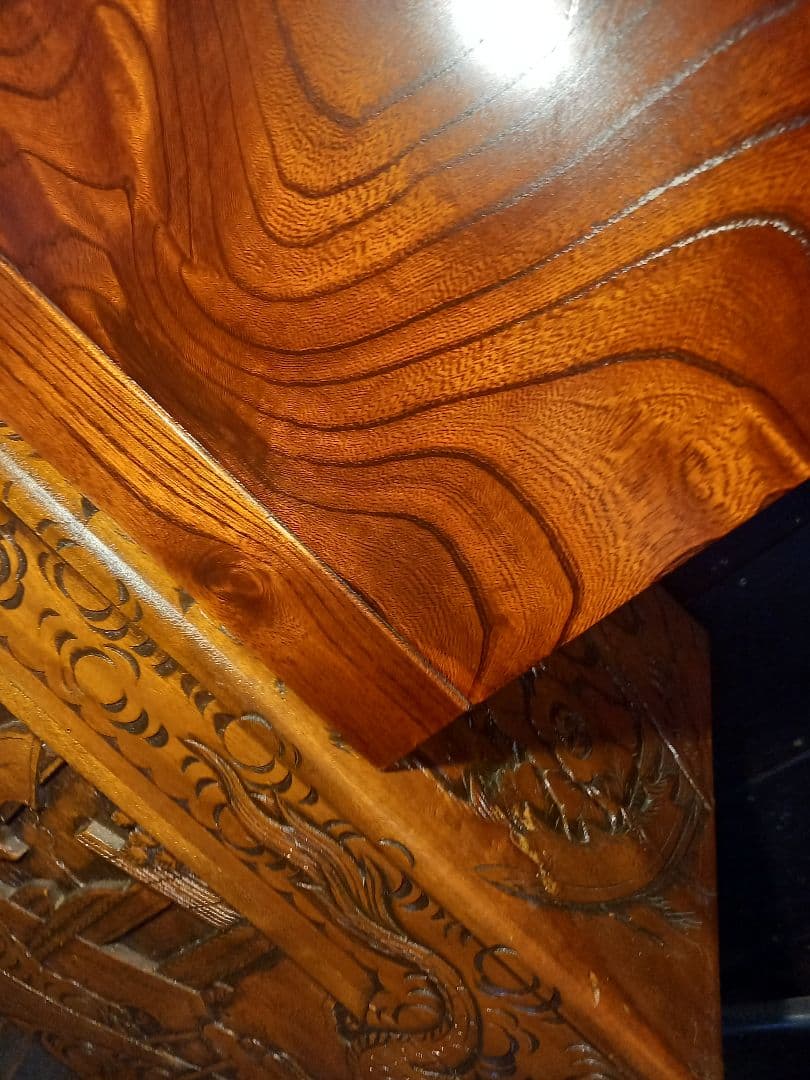 和物 高級 木組細工 欅 良杢目 無垢材 一枚板 重厚