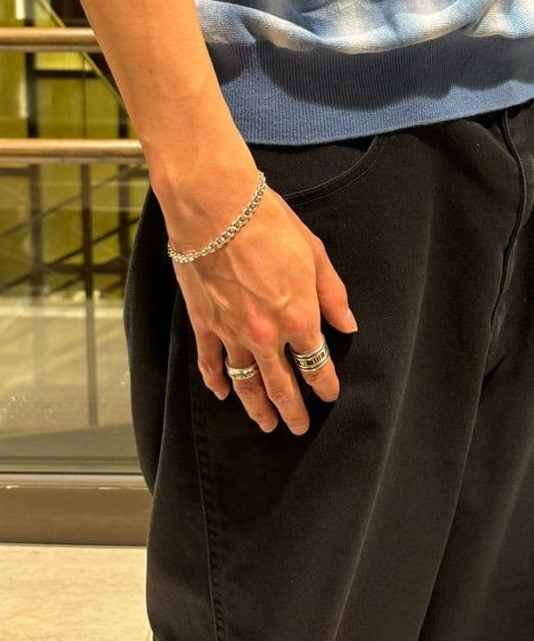 BEAMSビームスシルバー925SILVER925喜平チェーンブレスレット