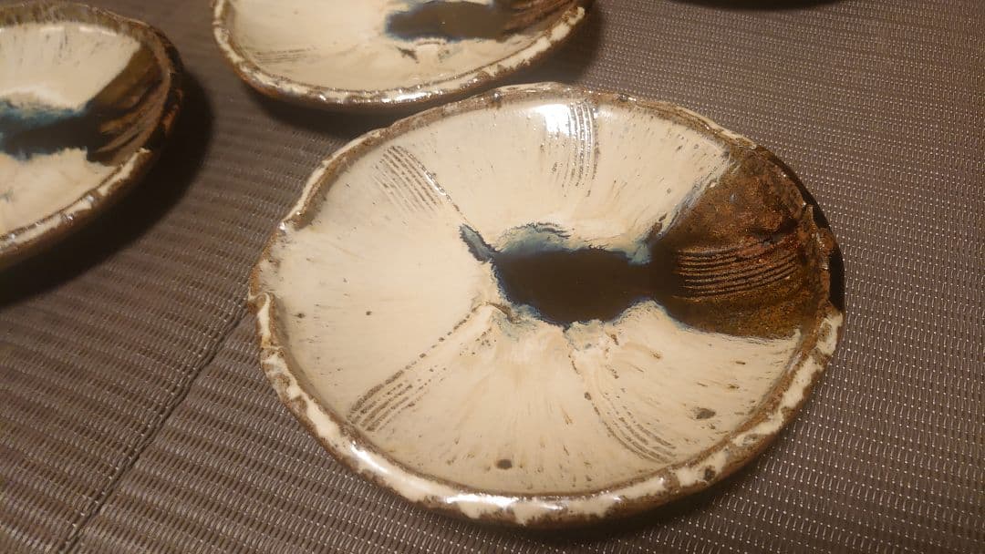 丸田宗彦 朝鮮唐津 摺鉢 向付5枚セット 共箱付き 唐津焼