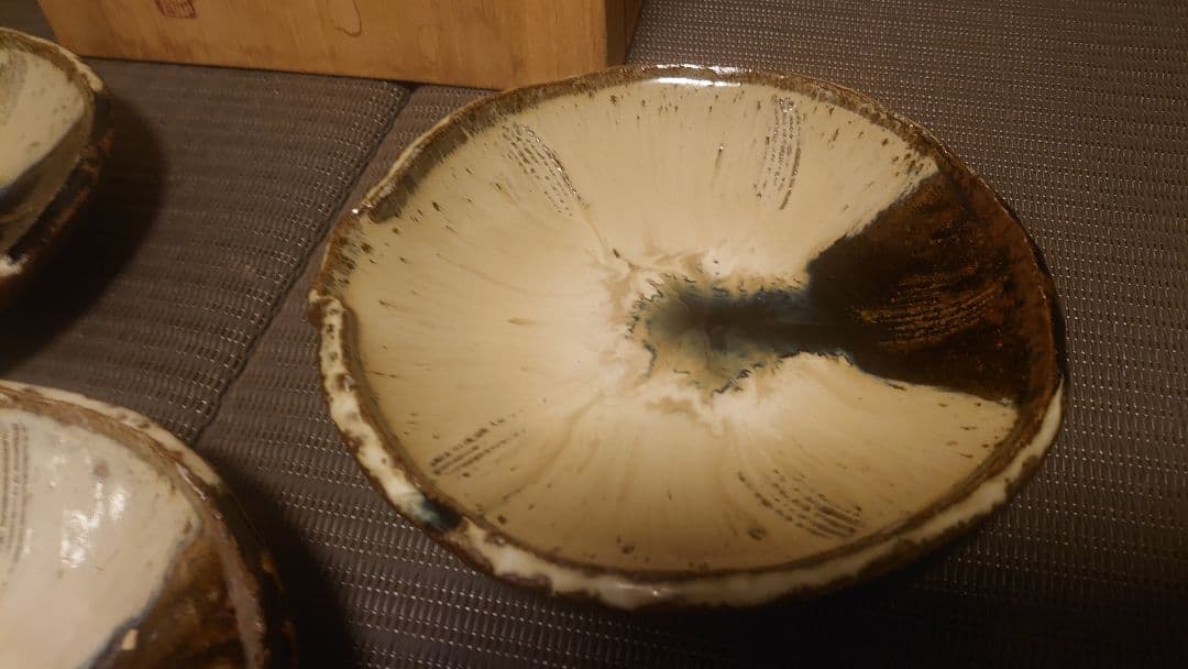 丸田宗彦 朝鮮唐津 摺鉢 向付5枚セット 共箱付き 唐津焼