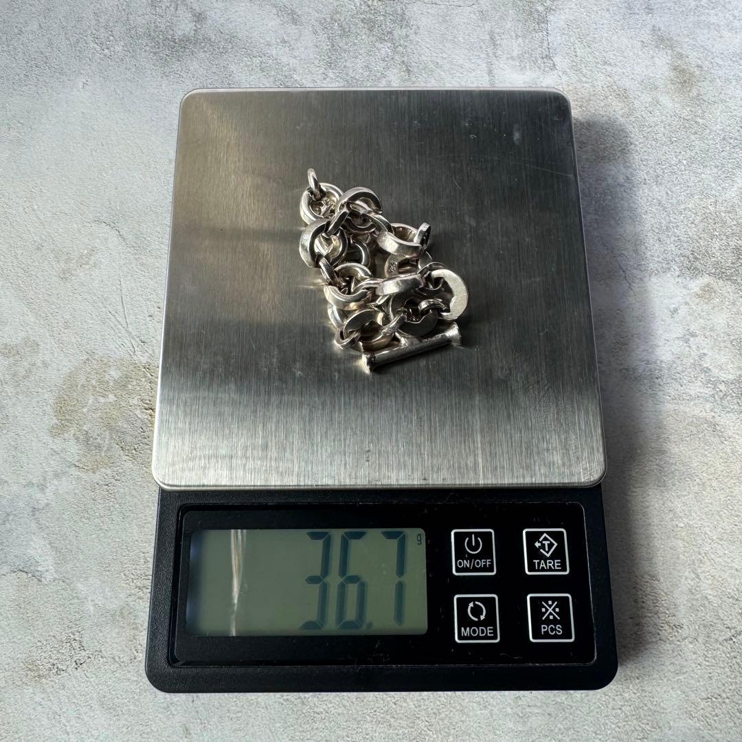 ヴィンテージ チェーンリンクブレスレット シルバー925 メキシコ製