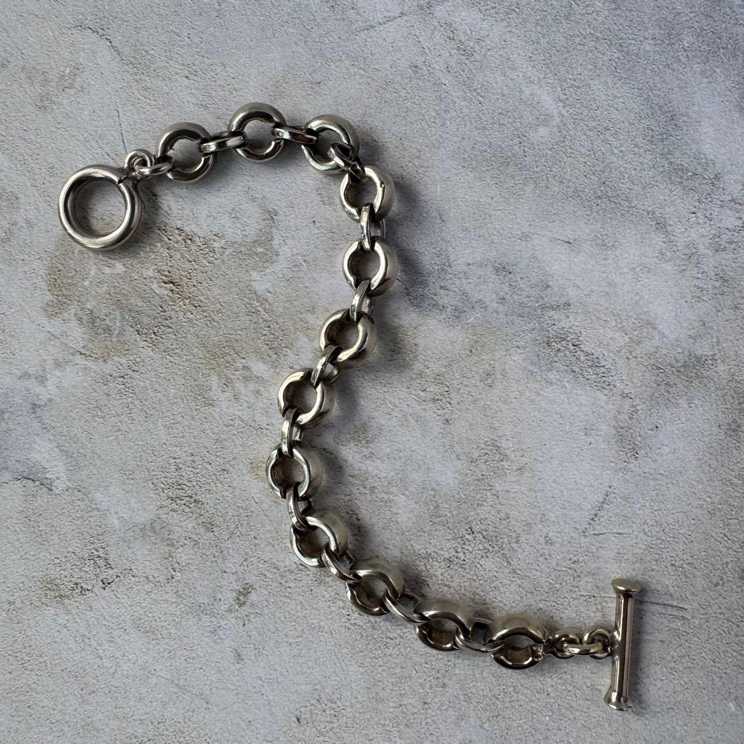ヴィンテージ チェーンリンクブレスレット シルバー925 メキシコ製