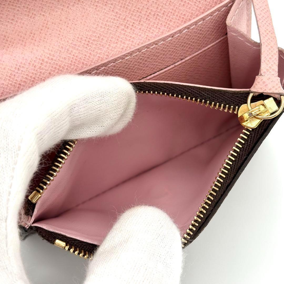 ルイヴィトン 折財布 モノグラム ローズバレリーヌ ポルトモネ ロザリ 1722