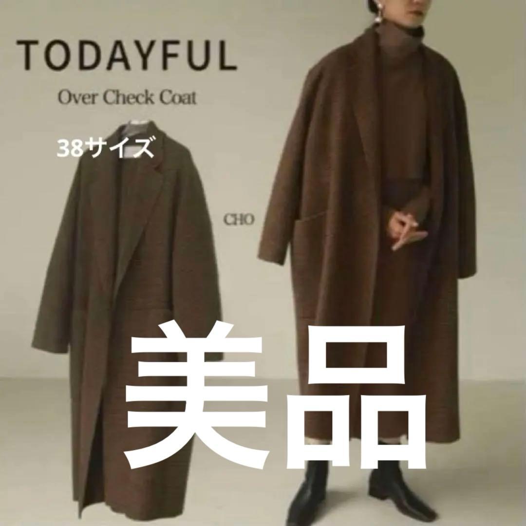 TODAYFUL オーバーチェックコート 38サイズ - メルカリ