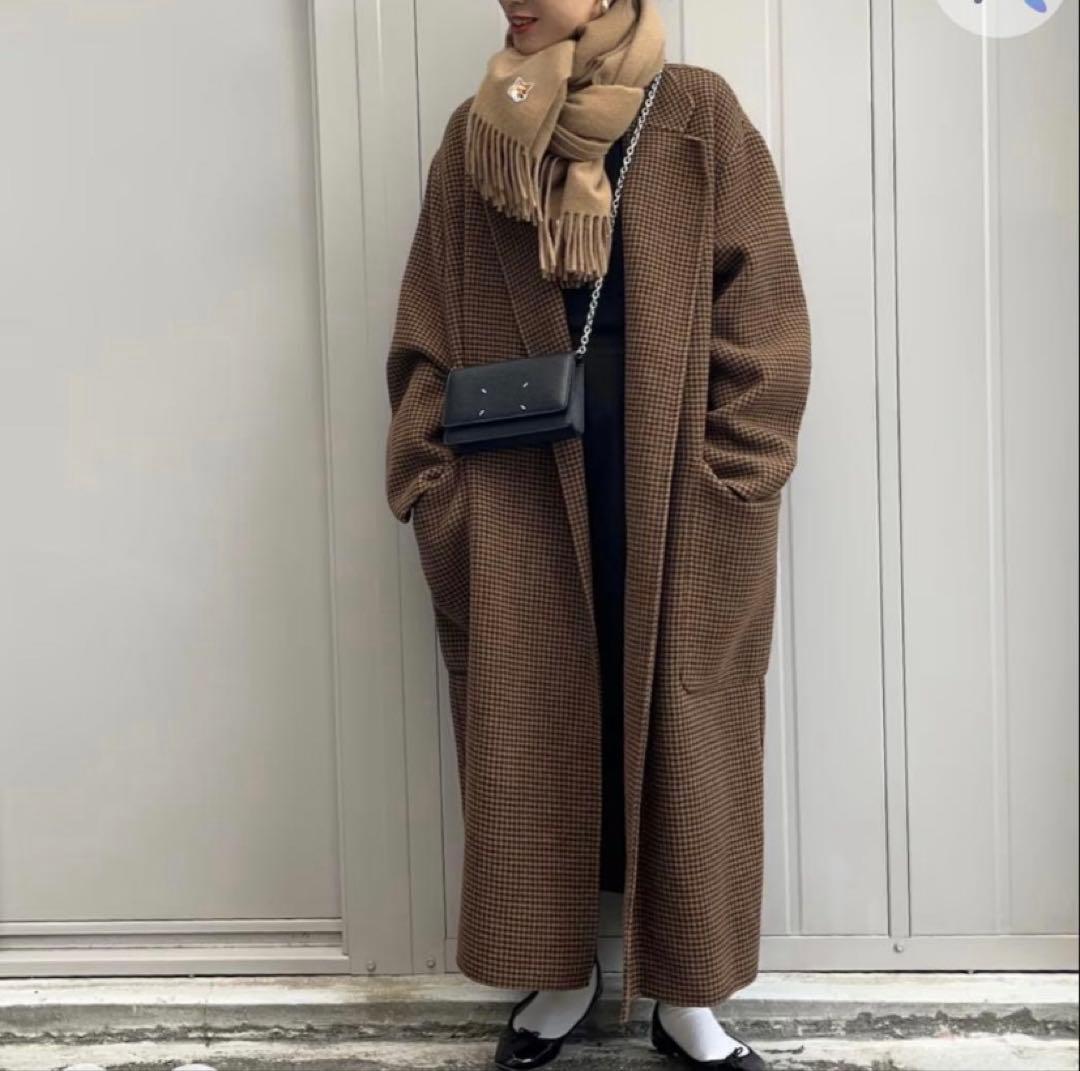 TODAYFUL オーバーチェックコート 38サイズ - メルカリ