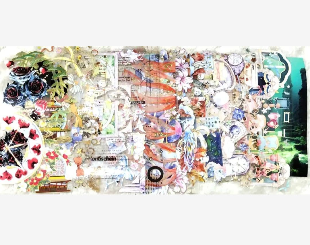 ❰商品No.7❱海外マステ切り売り人物マステ&装飾マステ200枚セット＋増量