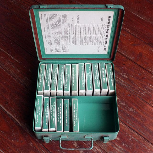 60s FIRST AID ビンテージ 救急箱 アメリカ製
