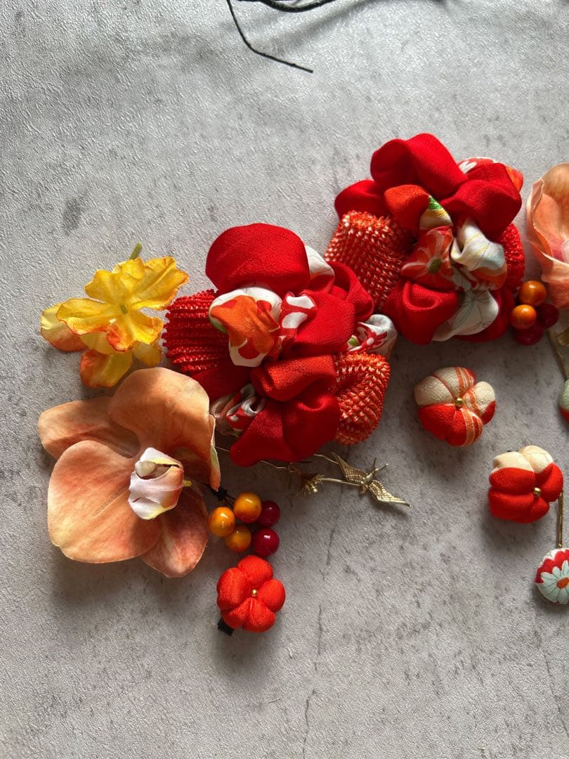 ぴーち様order髪飾り