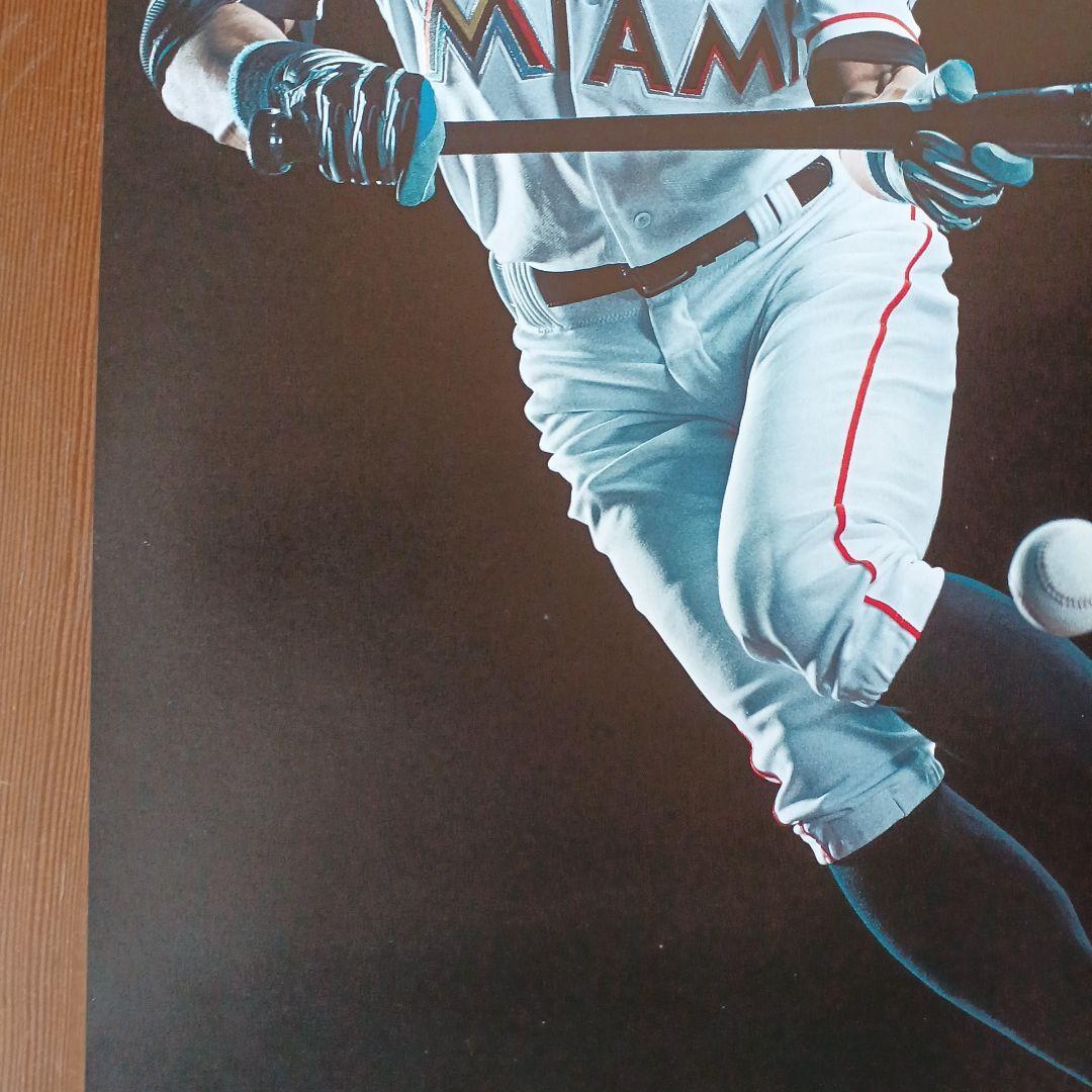 MLBP公認ポスター　イチローポスター　マイアミ・マリンズ　NTT東日本　非売品