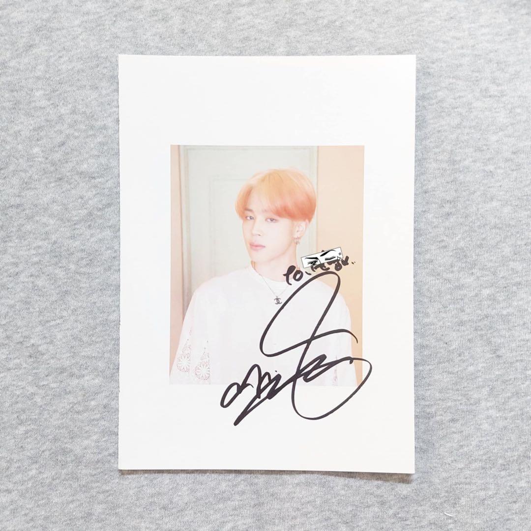 BTS JIMIN ジミン 直筆サイン入りポスター
