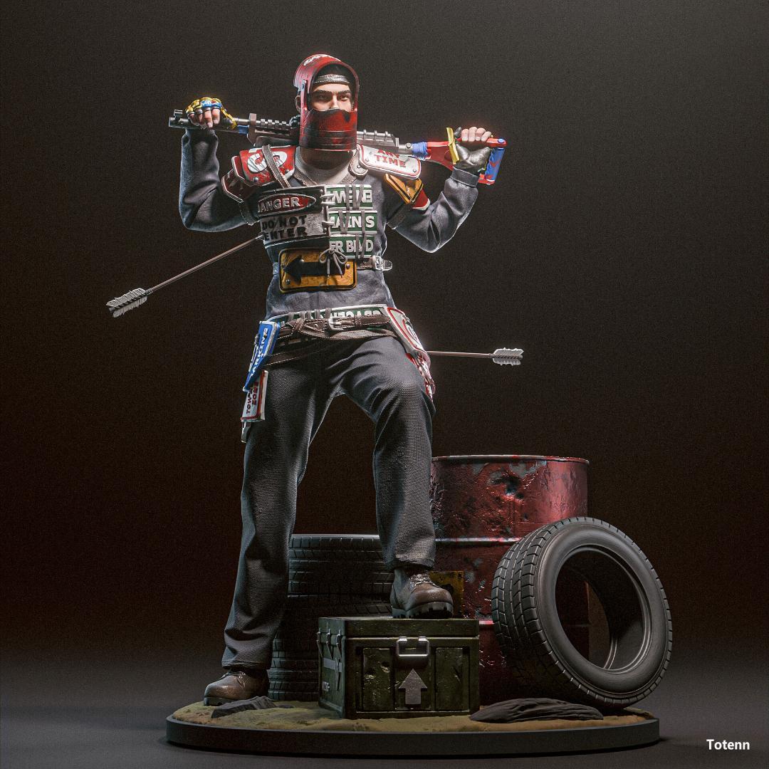 1/8　未塗装 未組立　【 サバイバー RUST 】フィギュア　ガレージキット