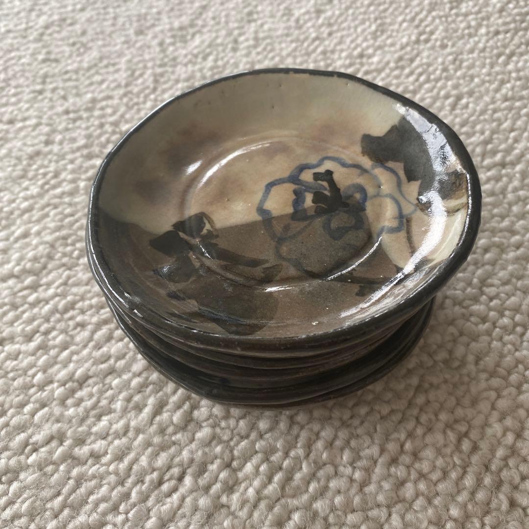 青木木米 小皿 五客