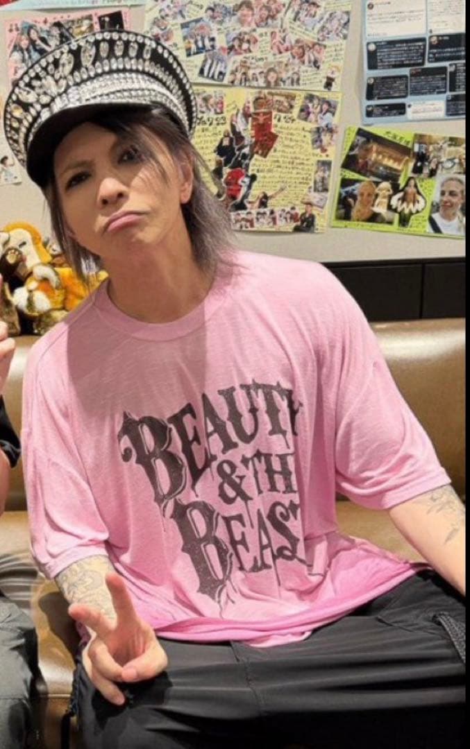 HYDE【BEAUTY & THE BEAST】 Tシャツ L ピンク 未開封
