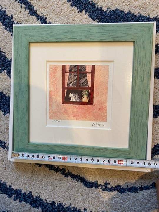 岡田伊登子「山」日本画 共シール有 署名有 額装 創画会展 山種美術館賞展