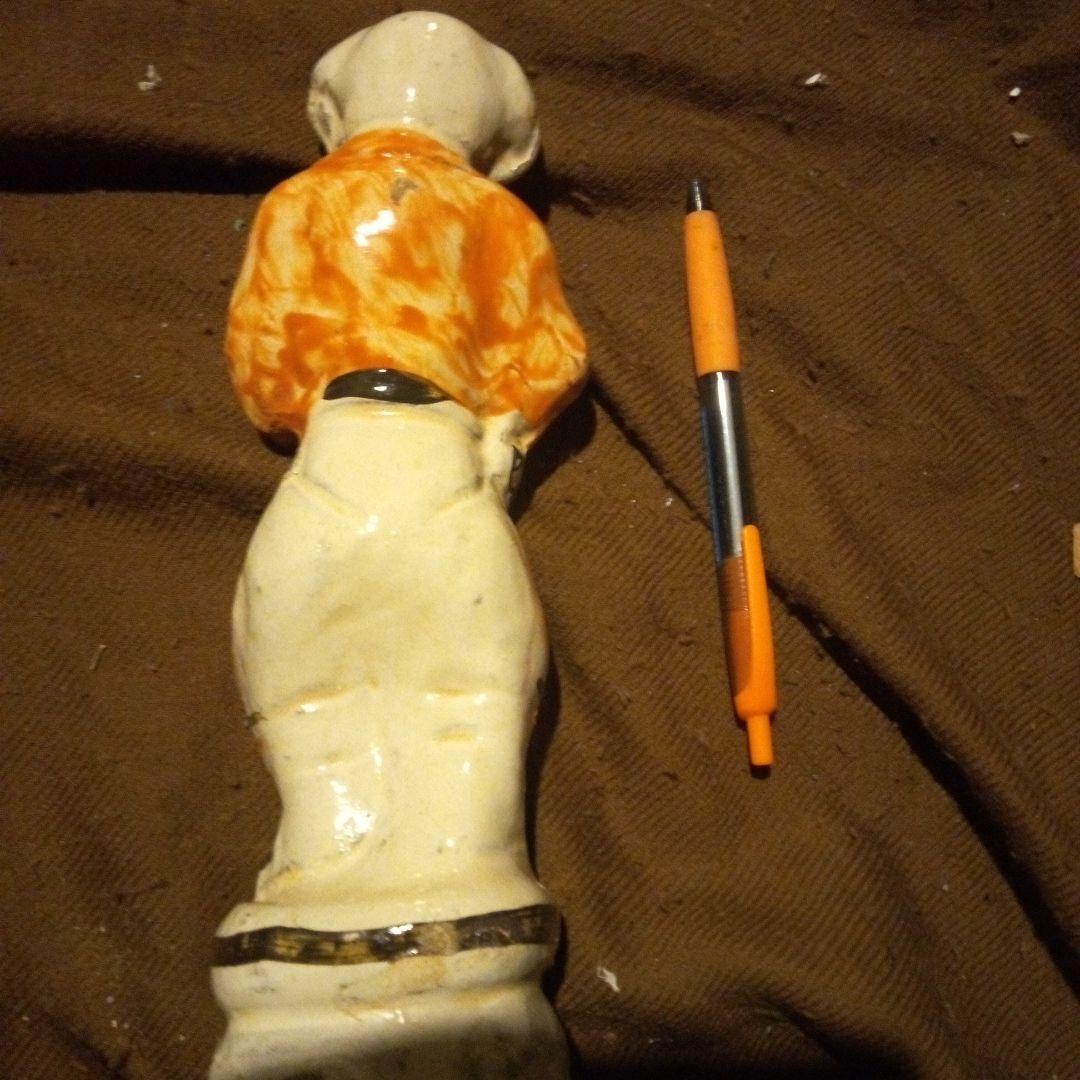 中国陶磁器 宋磁州窯 人形 YB】宋或金代 磁州窯鉄絵人形・童擺件・桐箱