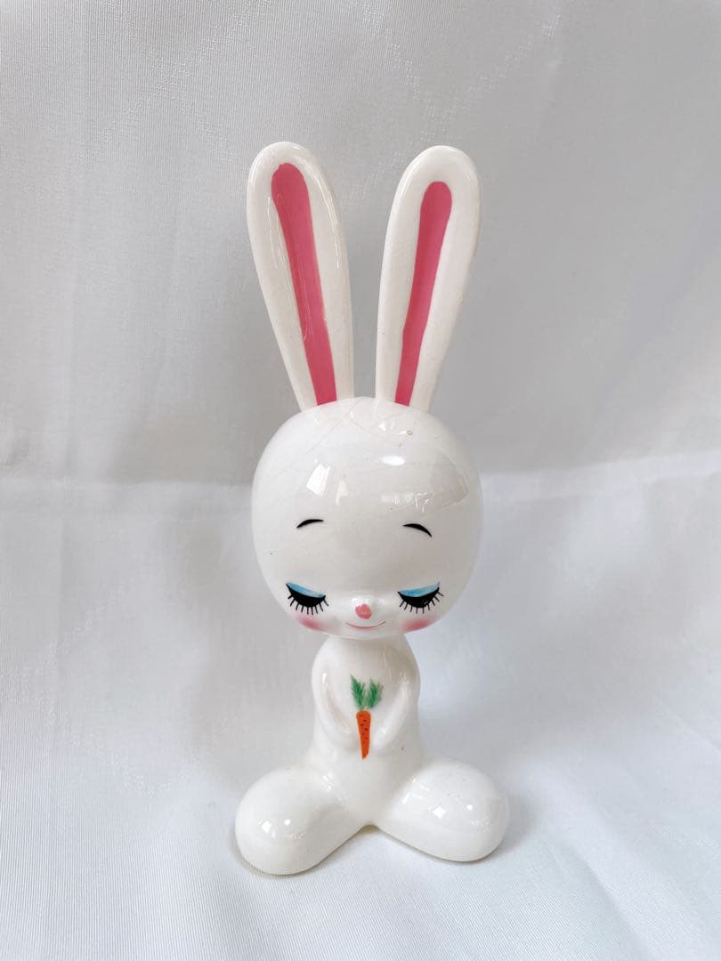 昭和レトロ うさぎフォーク 陶器製 内藤ルネ - メルカリ