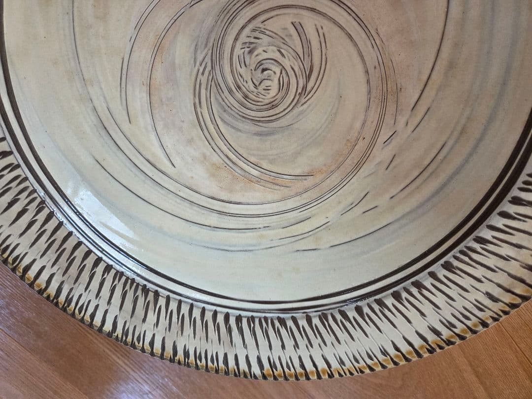 小鹿田焼 坂本茂木作 大皿 未使用品 尺皿