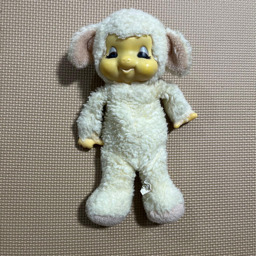 新品 昭和レトロ ひつじのチャム ぬいぐるみ LOVELOVE モンチッチ