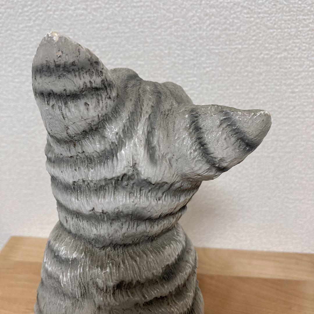 イタリア リアル猫 ネコ ねこ キャット サバトラ 置物 オーナメント