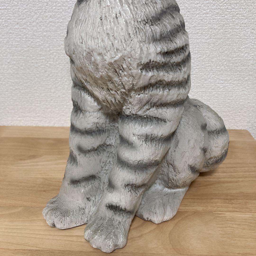 イタリア リアル猫 ネコ ねこ キャット サバトラ 置物 オーナメント