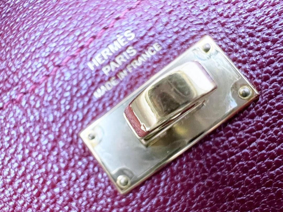 美品　HERMES　エルメス　ケリーポケット　シェーブル　Ｙ　財布　ケース