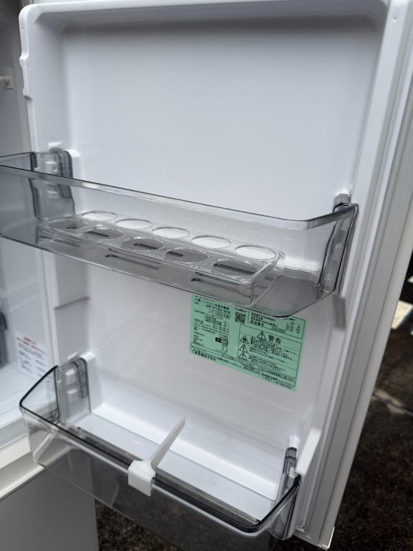 美品 三菱 ノンフロン冷凍冷蔵庫 MR-P15H-W 2023年製