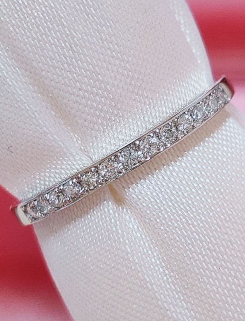 新入荷 未使用 pt950 ダイヤモンド0.10ct エタニティリング