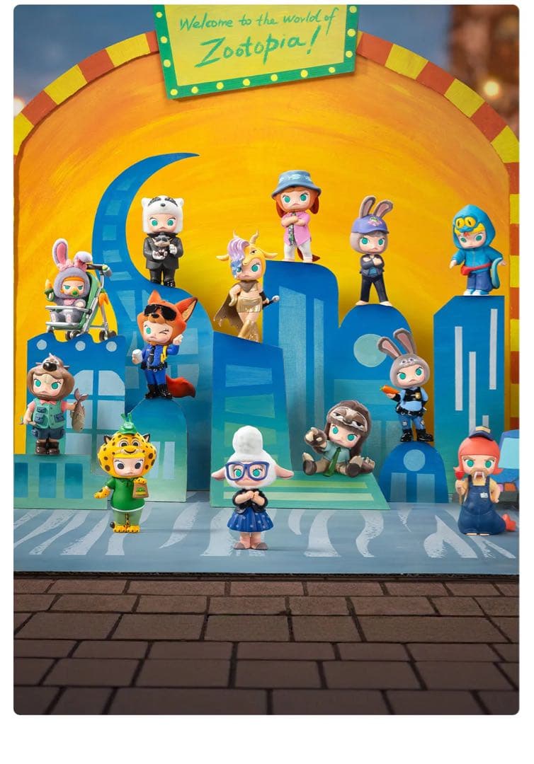 【POP MART正規品】MOLLY×ズートピア2 コラボフィギュア アソート