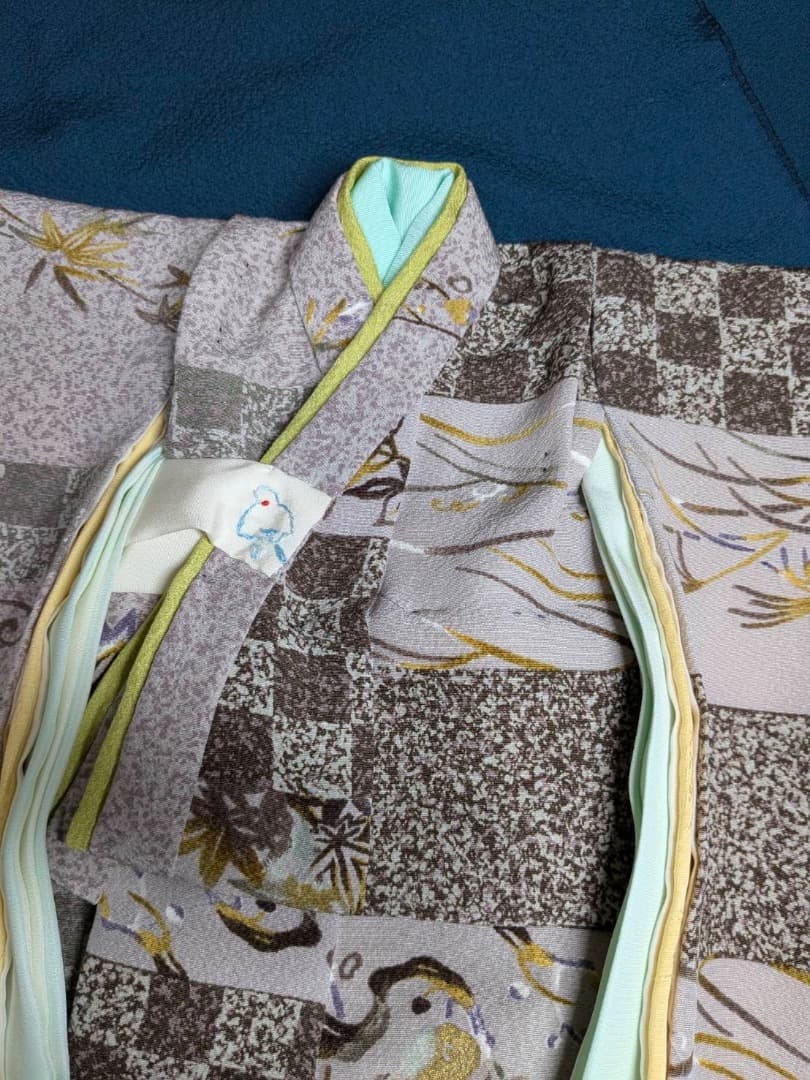 静] 市松人形 男の子10号サイズの着物と長襦袢のセット