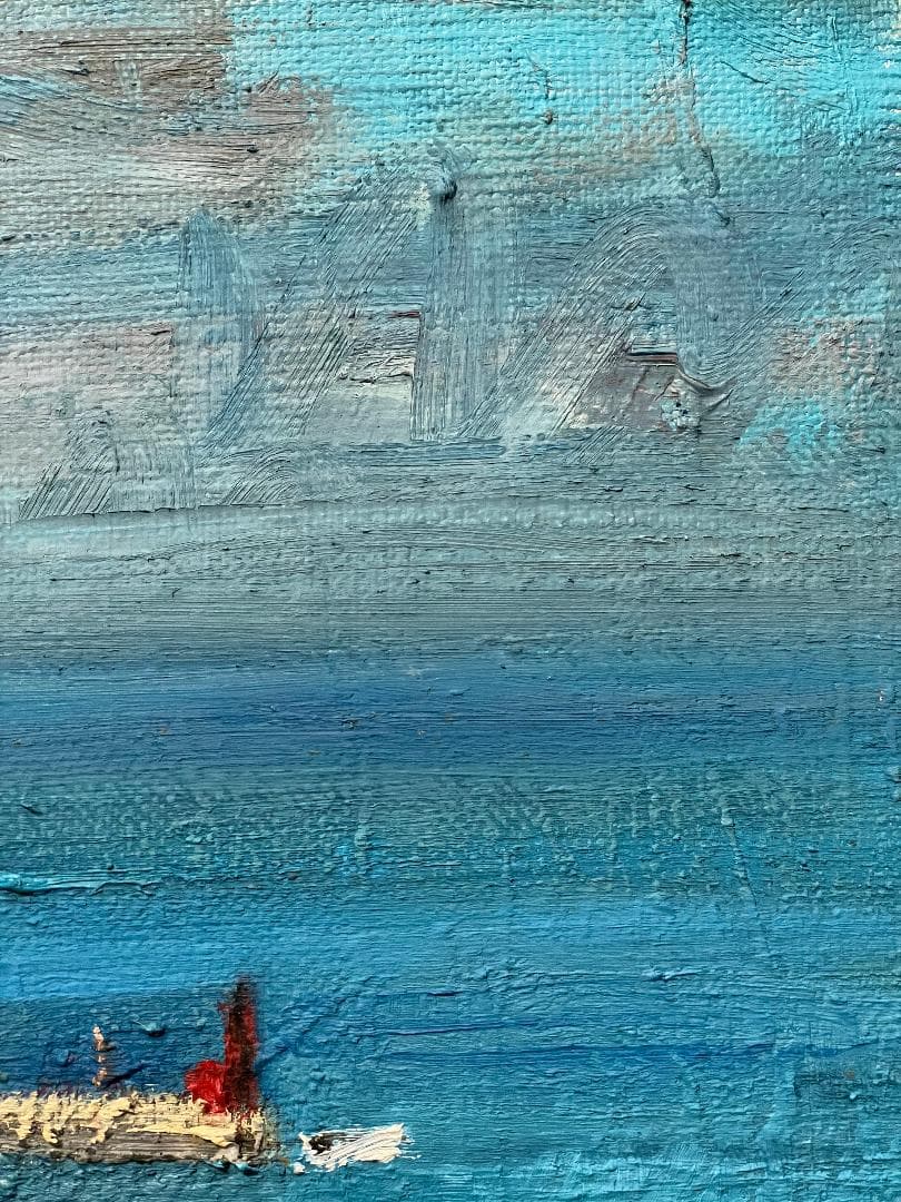 ま*も様 「真作」太佐寿一郎 風景画 油彩画 額装 サイン有り F6号