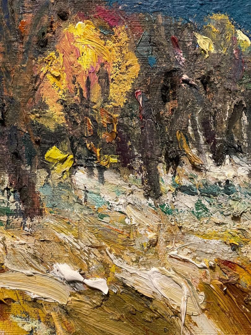 ま*も様 「真作」太佐寿一郎 風景画 油彩画 額装 サイン有り F6号