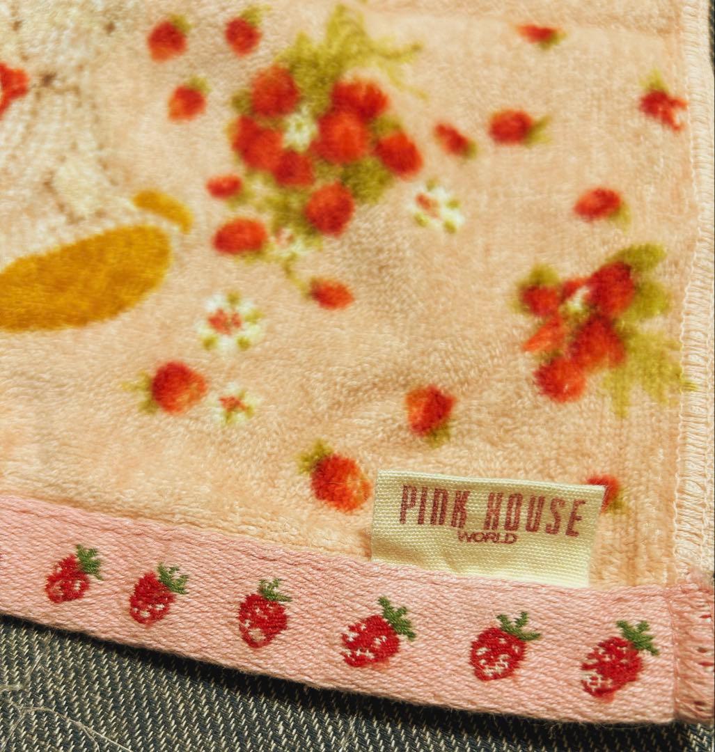 ピンクハウス フェイス タオル ギンガムうさぎ 廃盤 レア PINK HOUSE